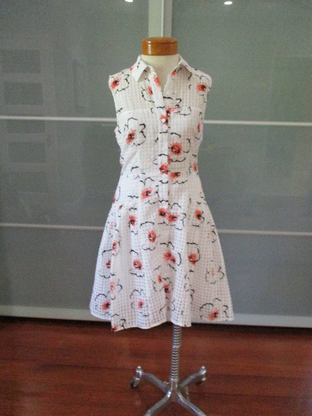 Vintage Betsey Johnson Floral Print Fit & Flare Dress